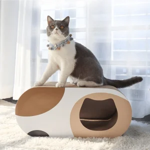 Cat Scratching Board, Cat Bed, Wear-Resistant, Non-Chipping Cat Toy, Cat Tunnel, Cat Claw Board, Claw Grinding Board Pet Supplies Multicolor