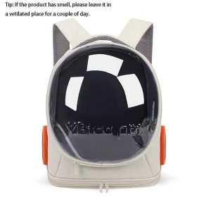 1pc Cat Carrier Backpack, Portable Outdoor Travel Panoramic Space Capsule Front Chest Pack, Large Capacity & Breathable Pet Carrier Bag Multicolor